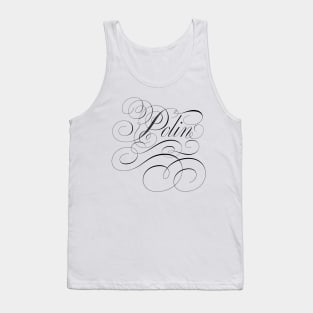 Polin of Bridgerton, Penelope and Colin in calligraphy Tank Top